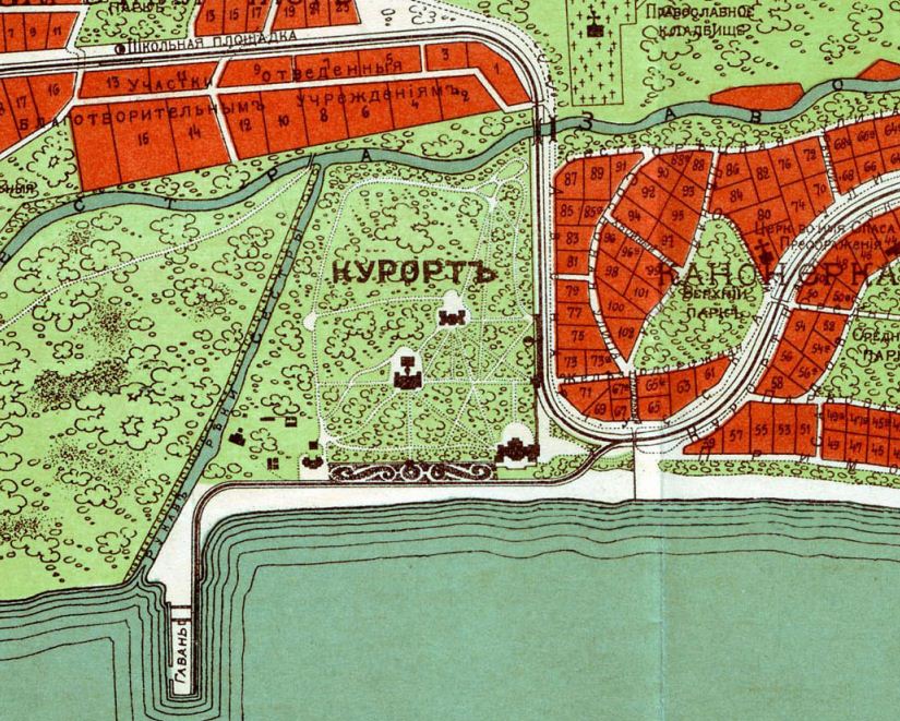 Карта сестрорецка 1900 годов