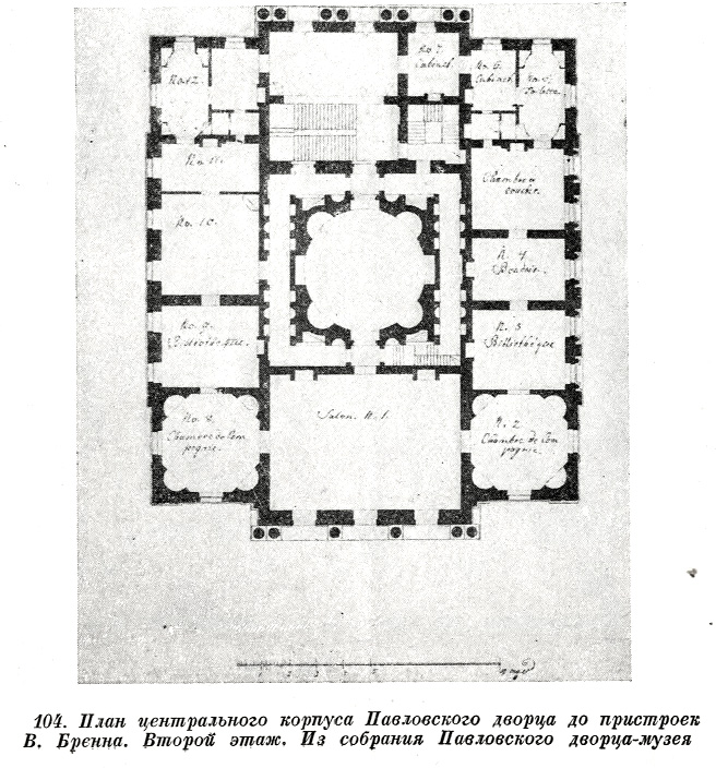 Дворец в павловске чертежи